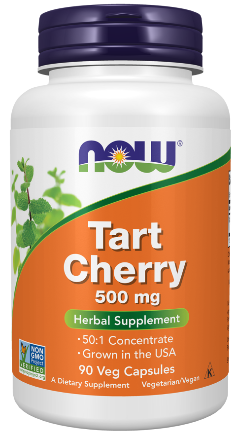 Tart Cherry 500 mg - 90 Veg Capsules Bottle Front