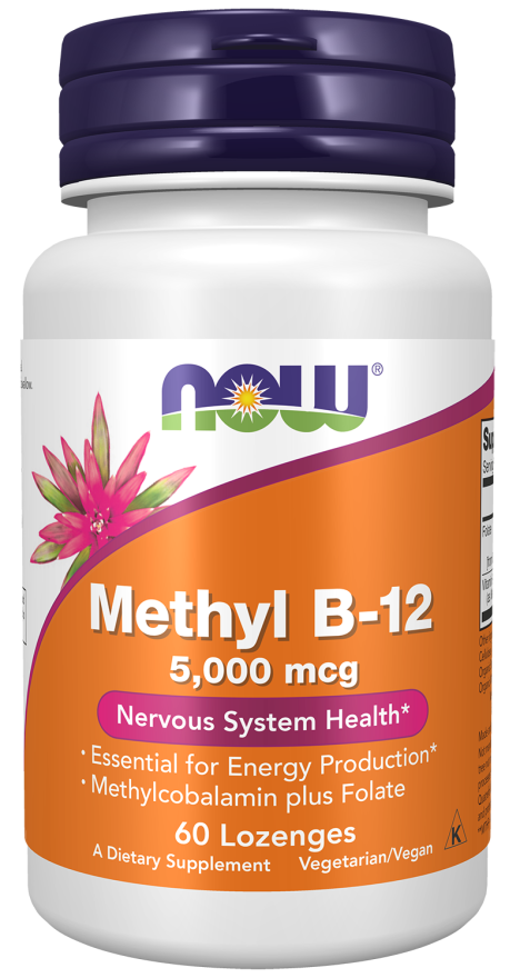 Methyl B-12 5,000 mcg - 60 Lozenges bottle front