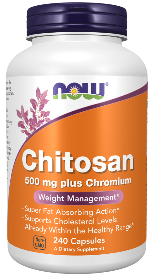 Chitosan 500 mg plus Chromium - 240 Veg Capsules Bottle