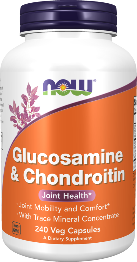 Glucosamine & Chondroitin with Trace Minerals - 240 Veg Capsules Bottle Front