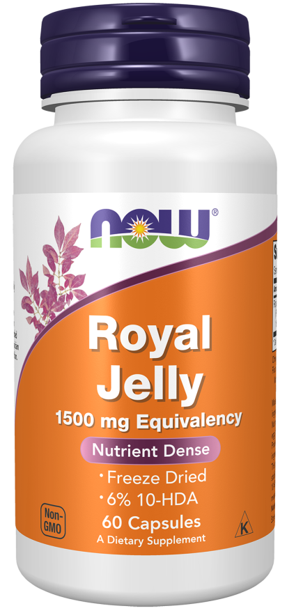 Royal Jelly - 60 Veg Capsules Bottle Front