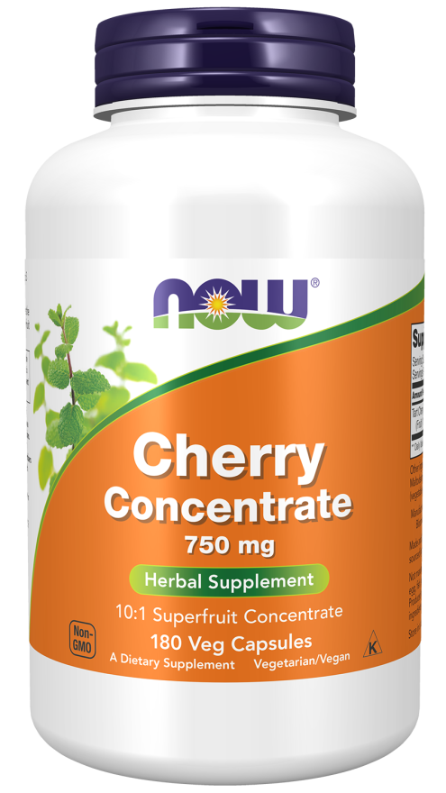 Cherry Concentrate 750 mg - 180 Veg Capsules Bottle Front