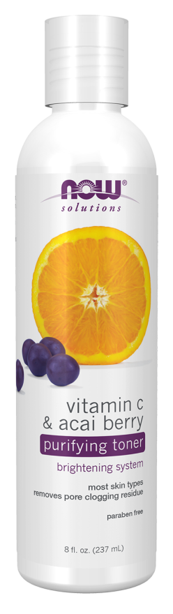 Bottle of Vitamin C & Acai Berry Purifying Toner - 8 fl. oz. Bottle Front