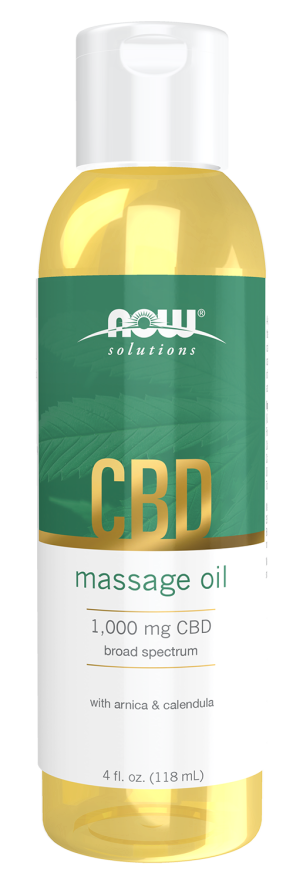 CBD Massage Oil - 4 fl. oz. Bottle Front