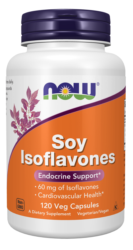 Soy Isoflavones 60 mg - 120 Veg Capsules Bottle Front