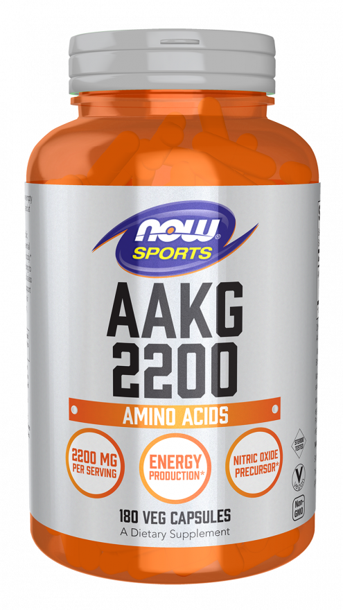 AAKG 2200 Veg Capsules Bottle Front