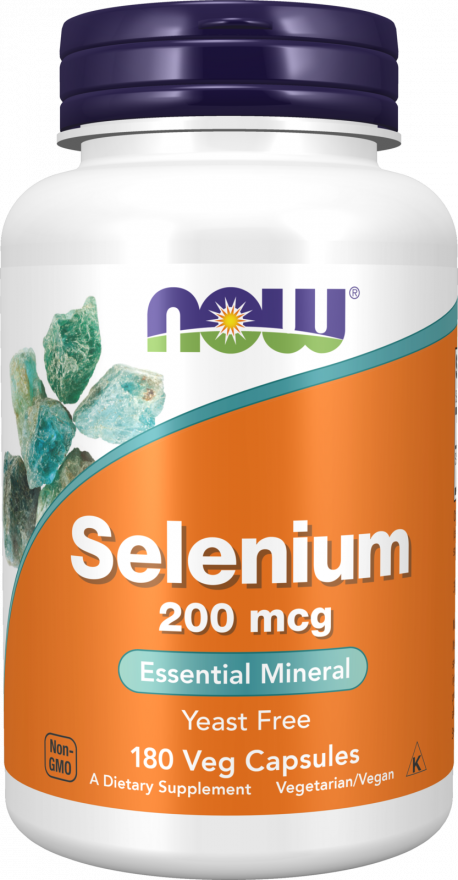  Selenium 200 mcg - 180 Veg Capsules Bottle Front