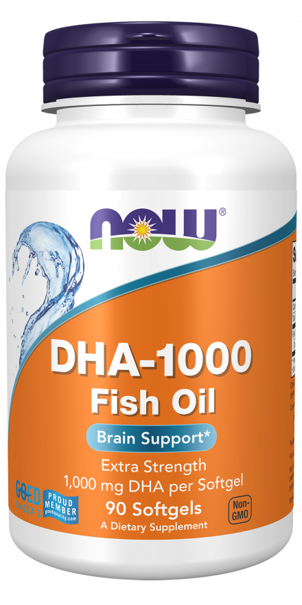 DHA-1000 Brain Support, Extra Strength - 90 Softgels Bottle Front