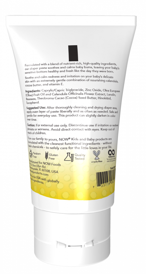 Diaper Butter Paste - 2 oz. Tube Back