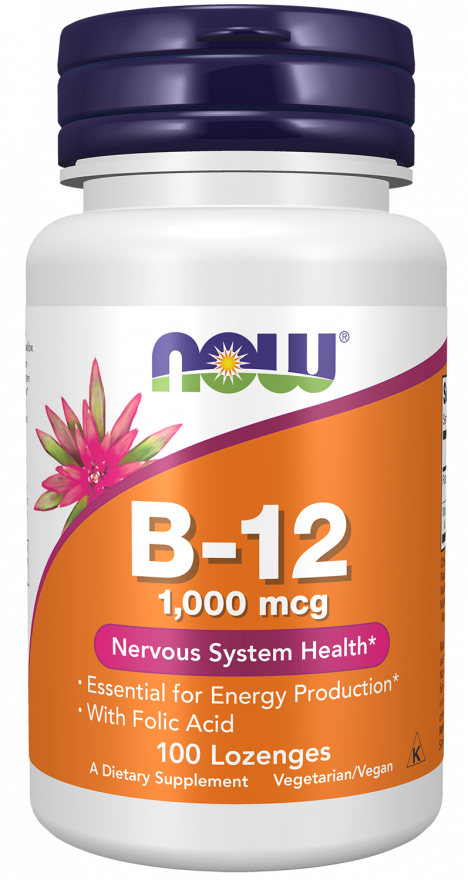 Vitamin B-12 1000 mcg - 100 Lozenges bottle front