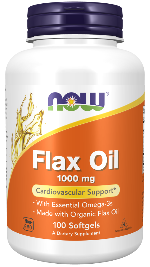 Flax Oil Cardiovascular NOW Supplements