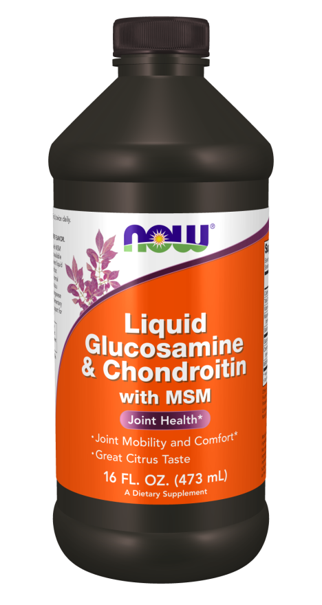 Ja Zich afvragen ventilatie Glucosamine & Chondroitin | With MSM Liquid | NOW "