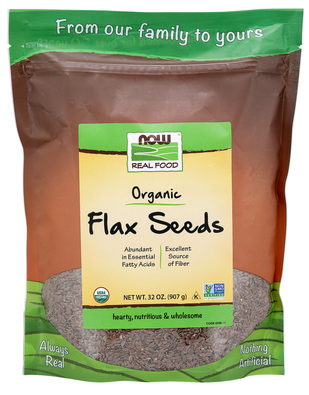 Organic Flax Seeds Now Foods 4136