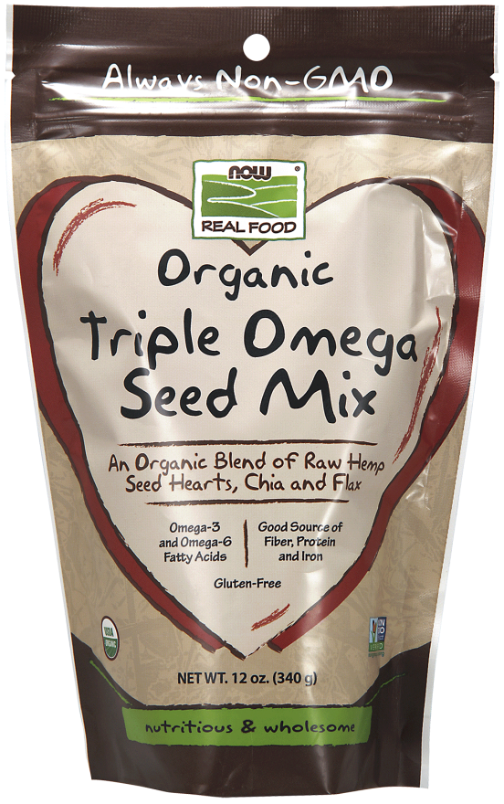 Pouch of Triple Omega Seed Mix, Organic - 12 oz.