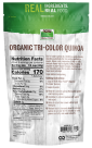 Tri-Color Quinoa, Organic - 14 oz. Back Bag