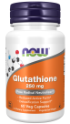 Glutathione 250 mg Veg Capsules Bottle Front