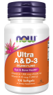 Ultra A & D-3 25,000/1,000 - 100 Softgels Bottle Front