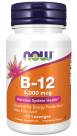 Vitamin B-12 5000mcg - 60 Lozenges bottle front