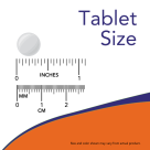 Vitamin B-12 1000 mcg - 100 Lozenges size chart around .5 inch