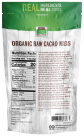 Cacao Nibs, Organic & Raw - 8 oz. Back