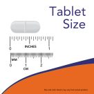 Chlorella 1000 mg - 60 Tablets Size Chart .7 inch
