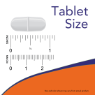 NAC 1000 mg - 120 Tablets Size Chart .875 inch