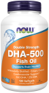DHA-500, Double Strength - 180 Softgels Bottle Front