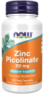 Zinc Picolinate 50 mg - 120 Veg Capsules Bottle Front