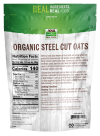 Steel Cut Oats, Organic - 2 lb. Bag Back