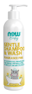 Gentle Baby Shampoo & Wash, Fragrance Free - 8 fl. oz. Bottle Front