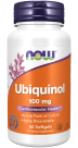 Ubiquinol 100 mg - 60 Softgels Bottle Front