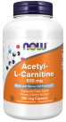 Acetyl-L-Carnitine 500 mg - 200 Veg Capsules Bottle Front