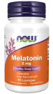 Melatonin 3 mg Chewable - 90 Lozenges Bottle Front