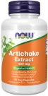 Artichoke Extract 450 mg - 90 Veg Capsules Bottle Front