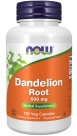 Dandelion Root 500 mg - 100 Veg Capsules Bottle Front