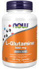 L-Glutamine 500 mg - 120 Veg Capsules Bottle Front
