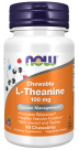L-Theanine 100 mg - 90 Chewables Bottle Front