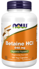 Betaine HCl 648 mg - 120 Veg Capsules Bottle Front