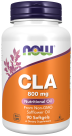 CLA (Conjugated Linoleic Acid) 800 mg - 90 Softgels Bottle Front