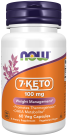 7-Keto® 100 mg - 60 Veg Capsules Bottle Front