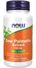  Saw Palmetto Extract 320 mg - 90 Veggie Softgels Bottle Front