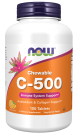 Vitamin C-500 Orange Chewable - 100 Tablets Bottle Front