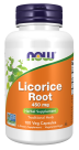 Licorice Root 450 mg - 100 Veg Capsules Bottle Front