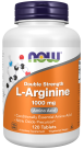 L-Arginine, Double Strength 1000 mg - 120 Tablets Bottle Front