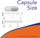 Kidney Cleanse - 90 Veg Capsules Size Chart .85 inch