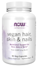Hair, Skin & Nails, Vegan - 90 Veg Capsules bottle front