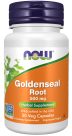 Goldenseal Root 500 mg - 50 Veg Capsules Bottle Front