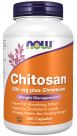 Chitosan 500 mg plus Chromium - 240 Veg Capsules Bottle