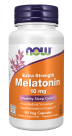 Melatonin, Extra Strength 10 mg - 90 Veg Capsules bottle front