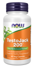 TestoJack 200™ Extra Strength - 60 Veg Capsules Bottle Front